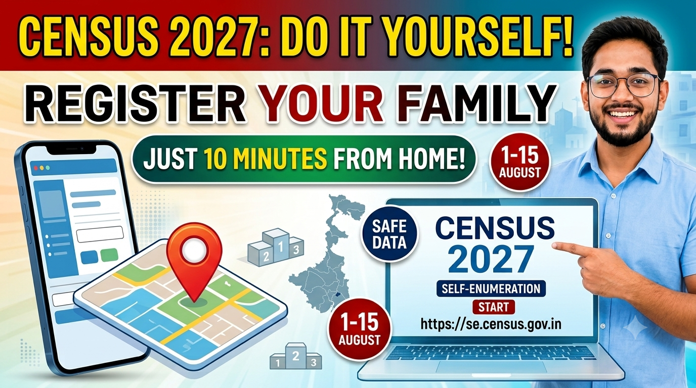 Census 2027 Online Registration West Bengal